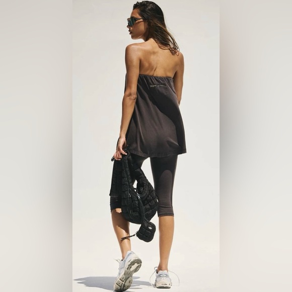 NWT Free People Movement S Hot Shot Tube Onesie in Black New Jumpsuit Romper - Picture 2 of 8